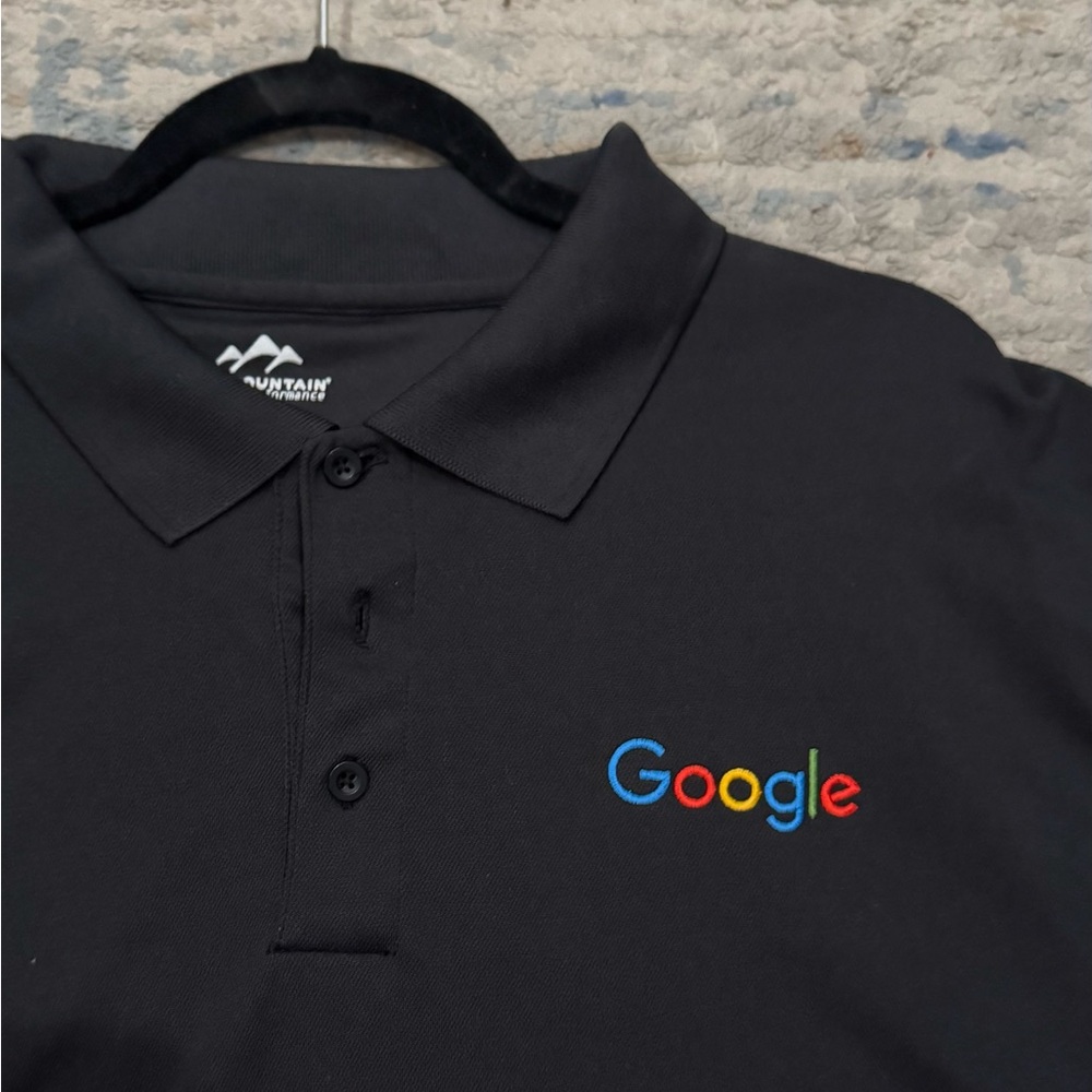 3XL Google Charcoal Embroidered Logo Performance Golf Polo Big and Tall (2 of 2)